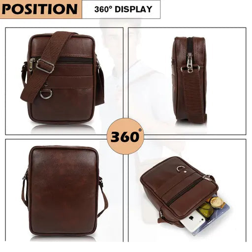 Bellira Stylish PU Leather Men's Sling Bag